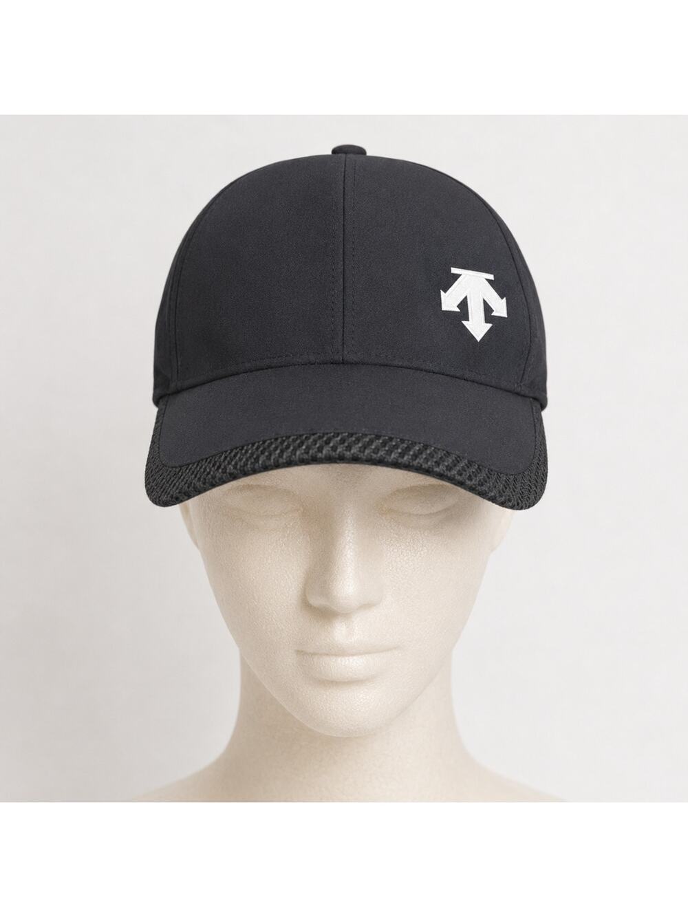Descente Performance Baseball Cap Black Adjustable Strapback Hat OSFM Unisex